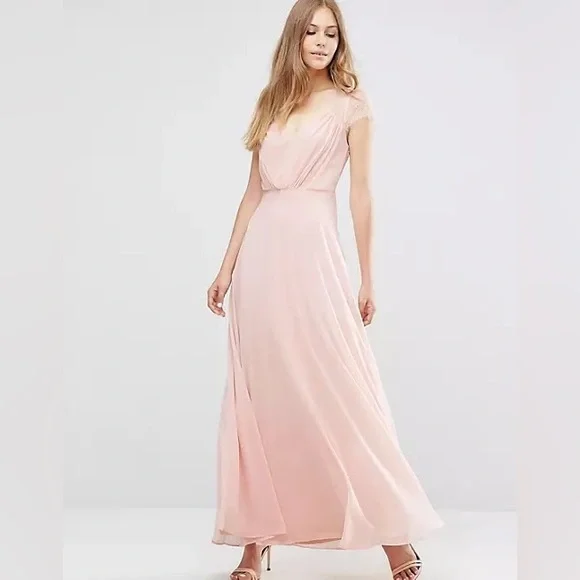 Asos Kate Lace Maxi Dress | Color: Pink | Size: 2 | Pattywilliams5's Closet Asos Kate Lace Maxi Dress | Color: Pink | Size: 2 | Pattywilliams5's Closet